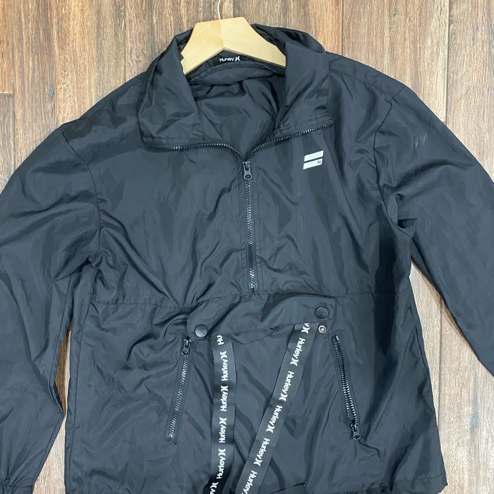 Hurley Black Active / Track Jacket - image 2